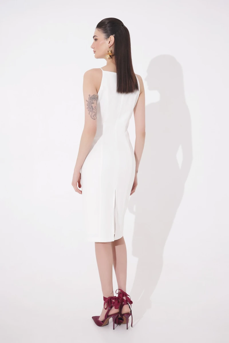 Milk midi dress
