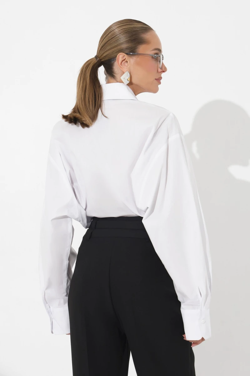 Trousers with a skirt black