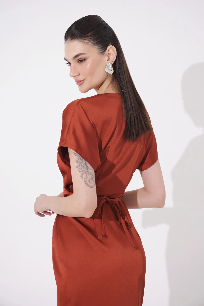 Cinnamon midi dress
