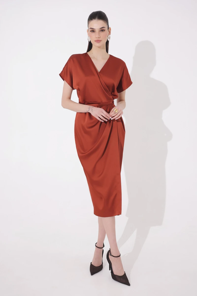 Cinnamon midi dress