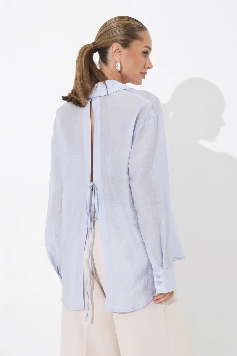 Transparent blue blouse #2