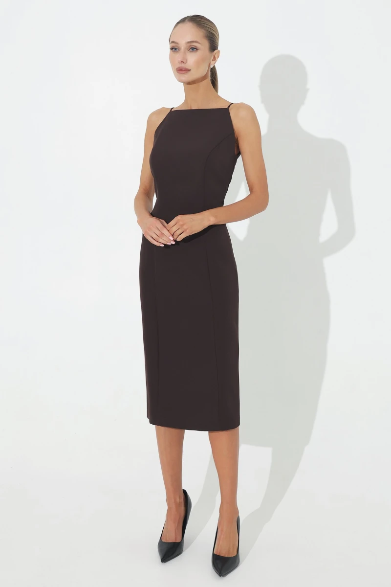 Midi dress chocolate