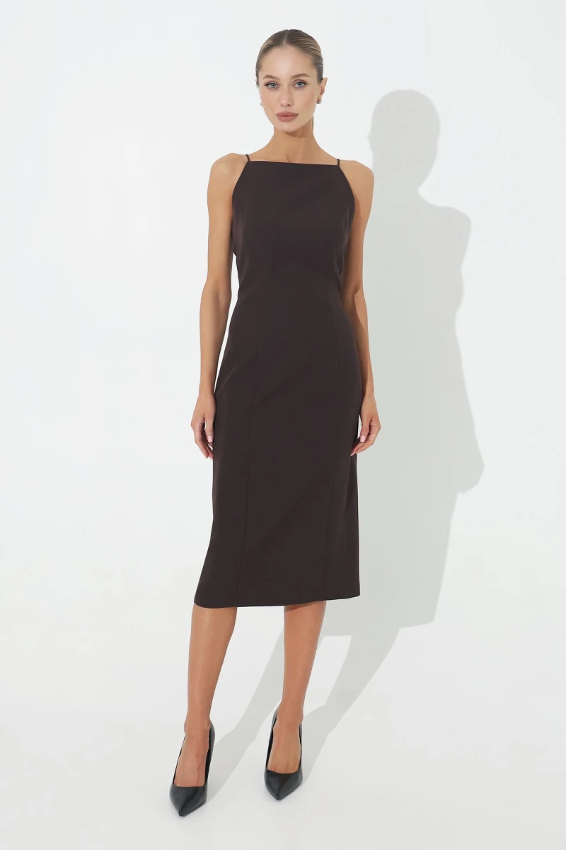 Midi dress chocolate #2