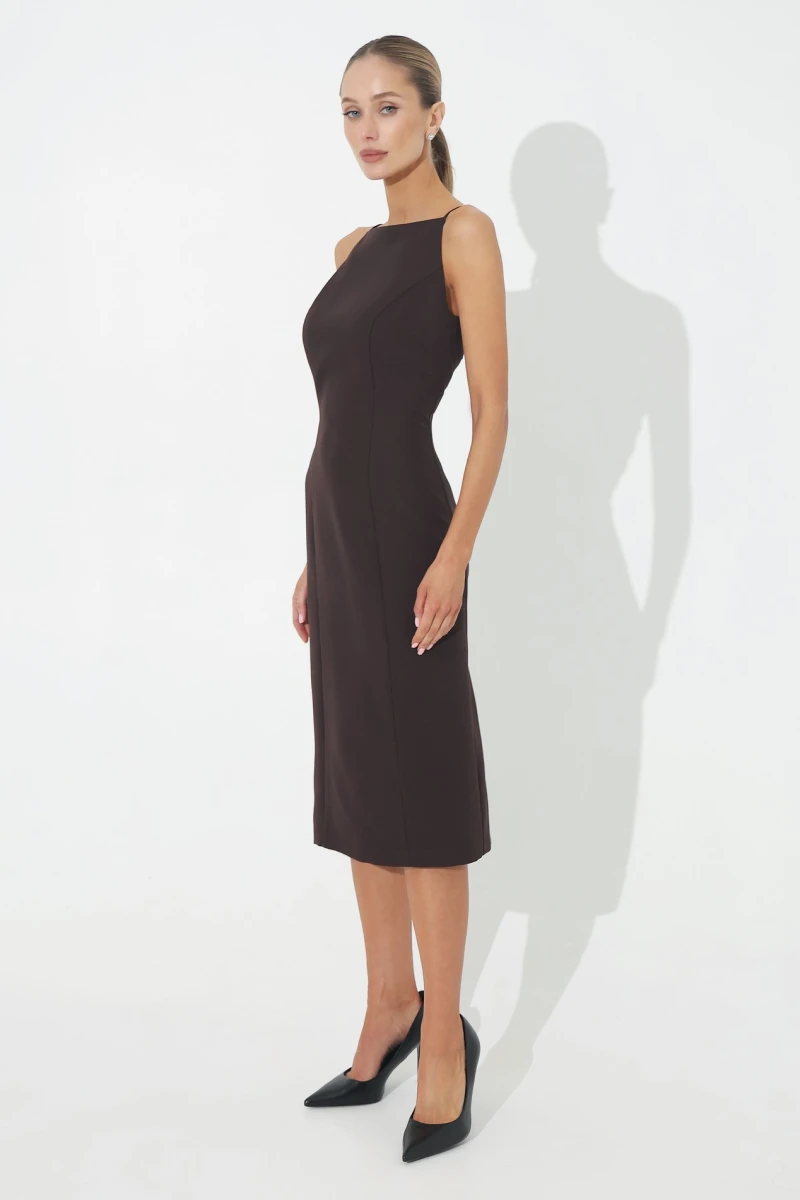 Midi dress chocolate