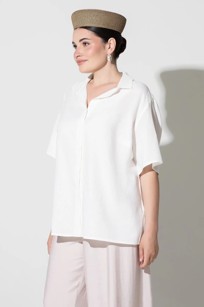 Milk shirt plus size #2