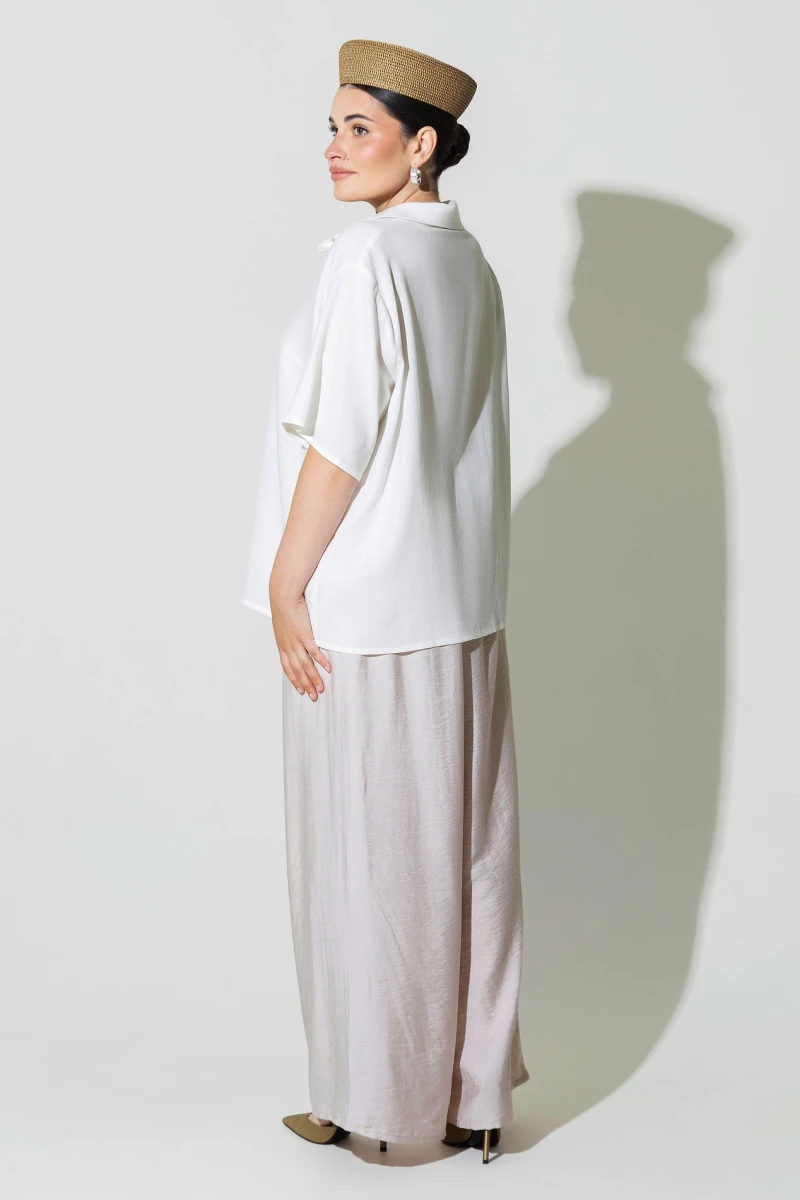 Milk shirt plus size