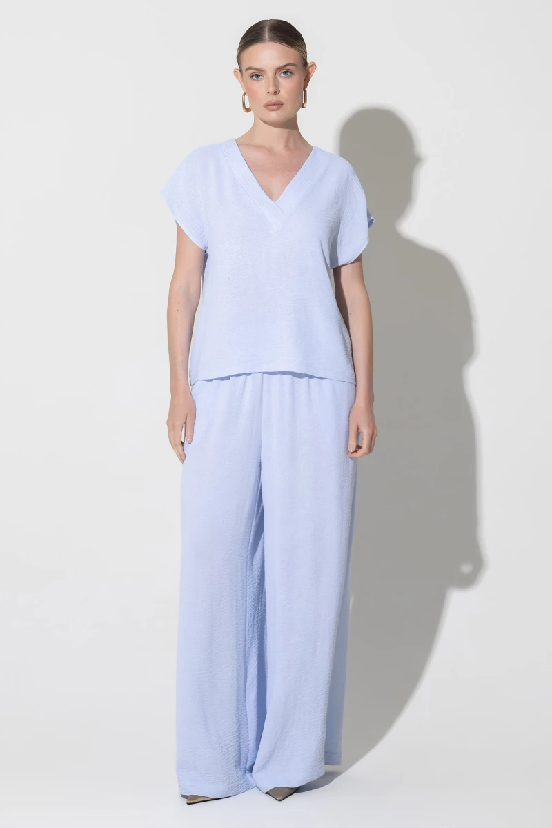T-shirt and pants suit blue
