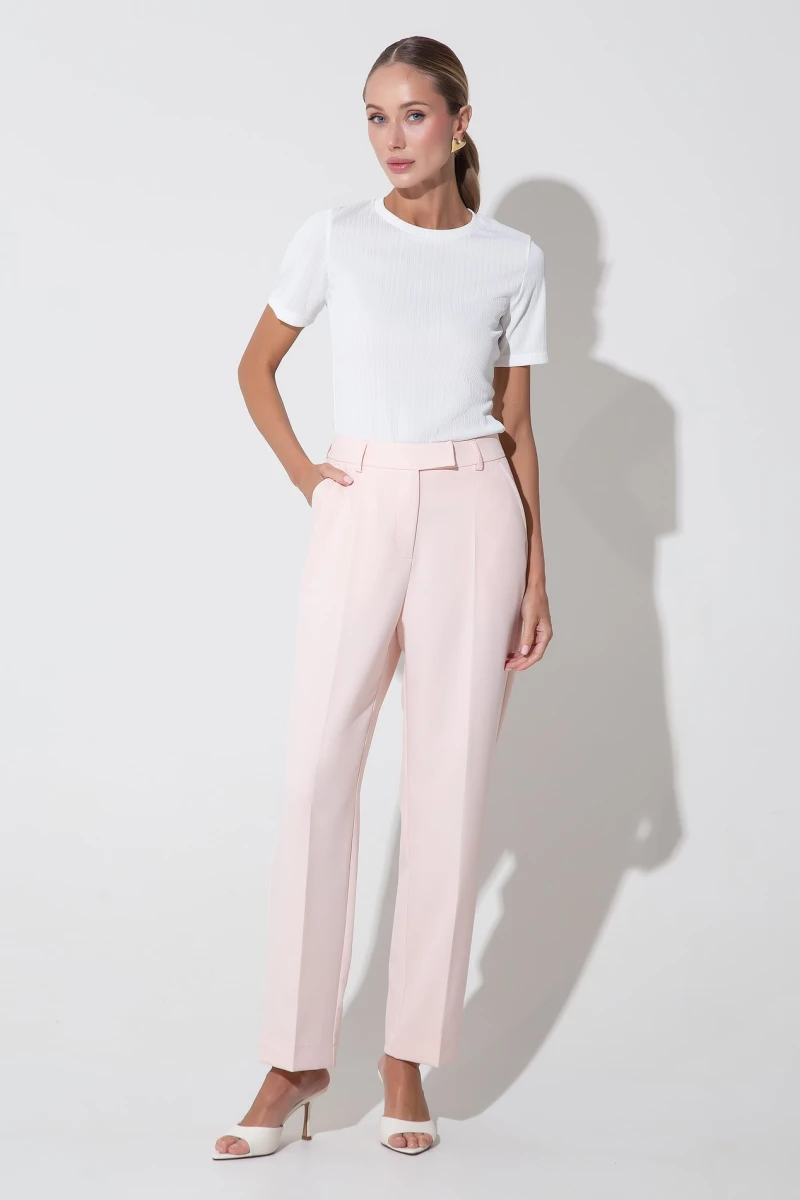 Slim fit pants peach