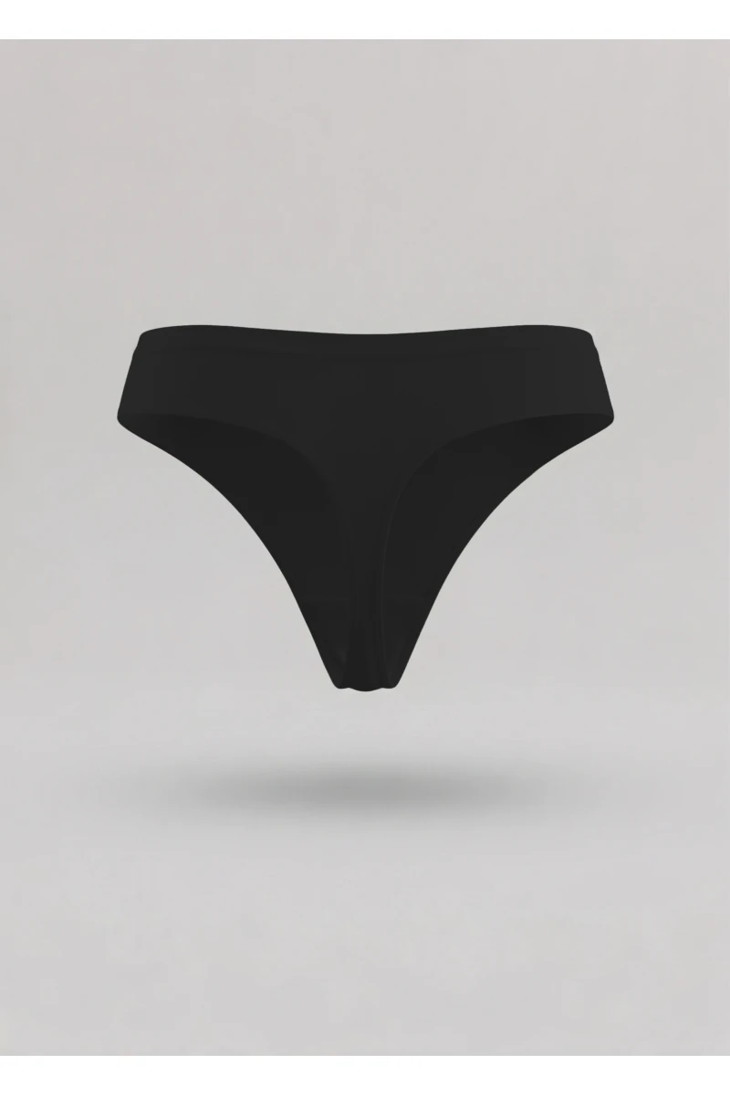 Seamless thong panties black #2