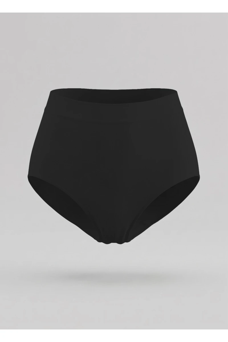 High-rise slips panties black