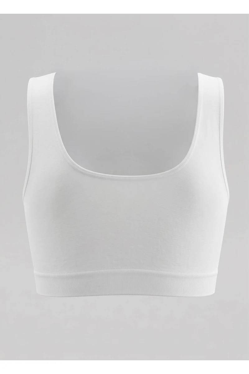 White seamless top with wide straps #2