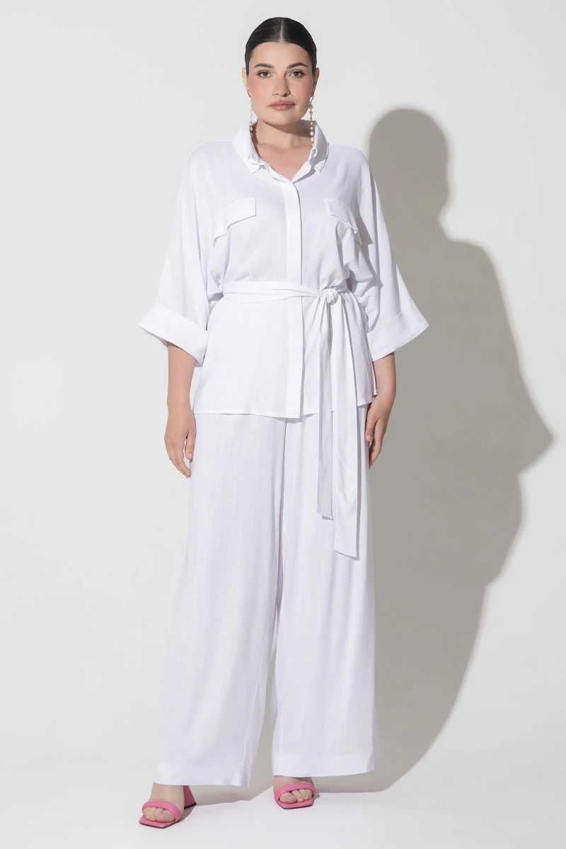 Suit white plus size