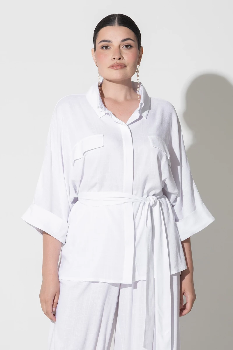 Suit white plus size #2