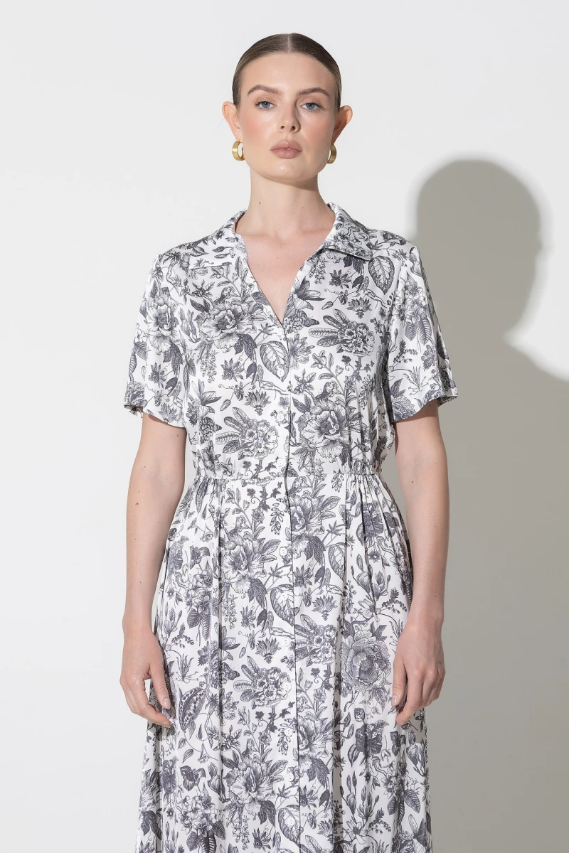Dress-shirt black print on milk #2