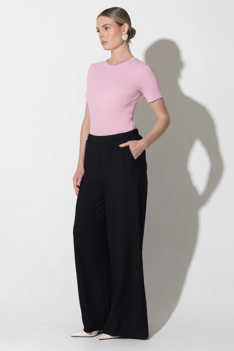 Straight pants black #2