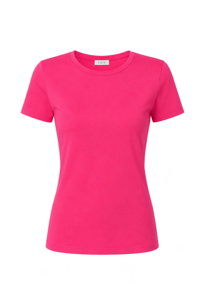 Fuchsia knit T-shirt