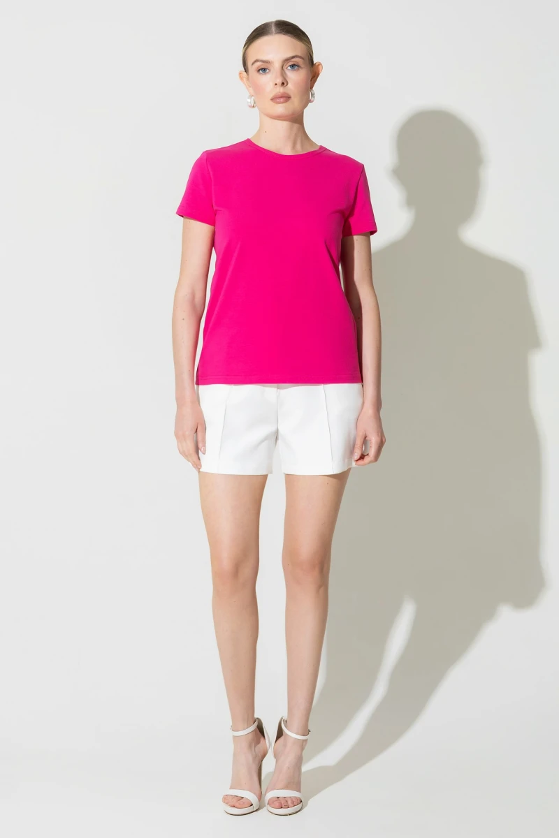 Fuchsia knit T-shirt #2