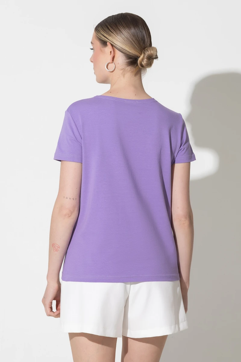 Lilac knit T-shirt