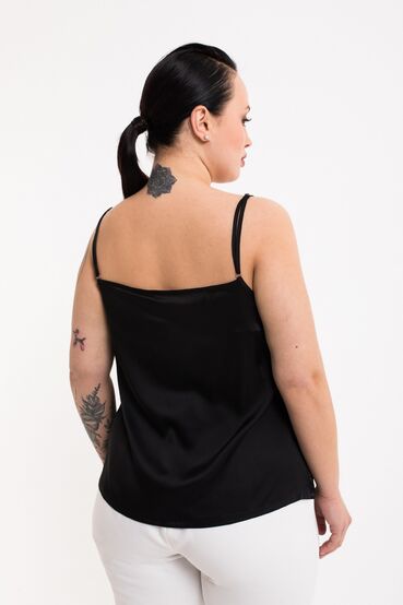 Black top with straps plus size #2