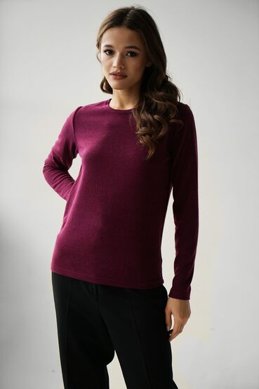 Angora berry knitted sweater