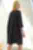 Black V-neck staple cotton dress