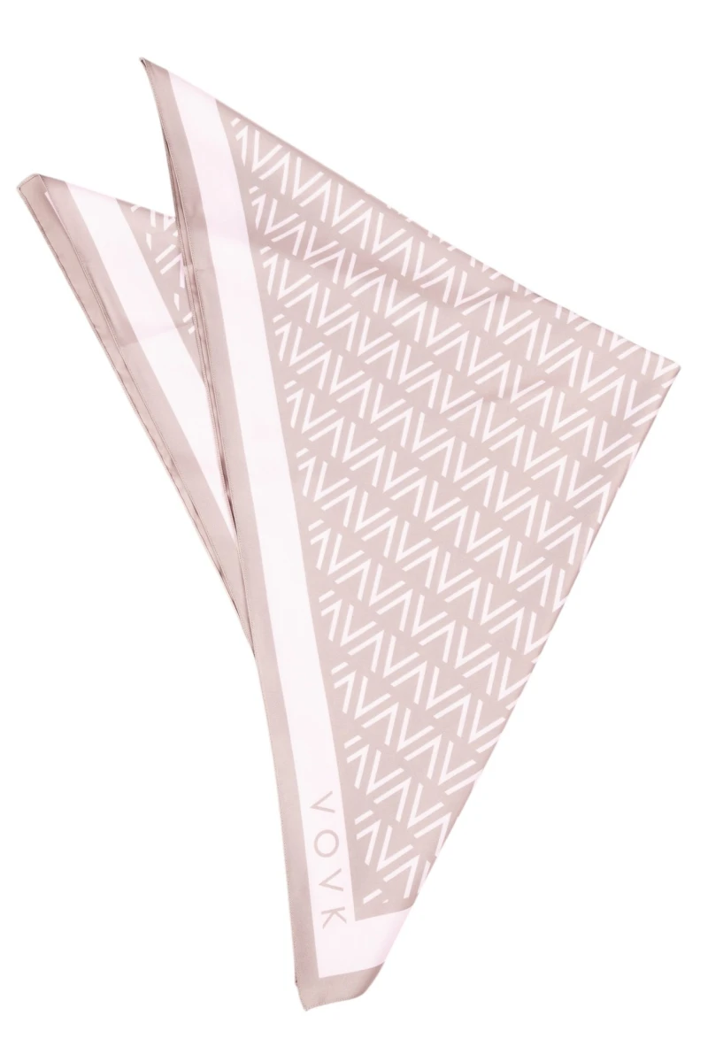 Pink print scarf on moko 70*70