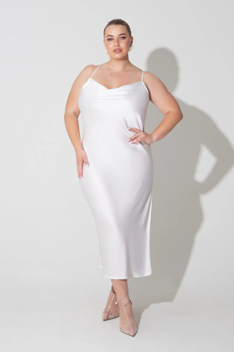 Milk dress-combination large size