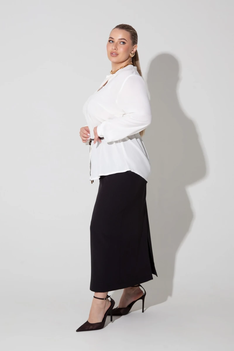 Сорочка зі штапелю plus size