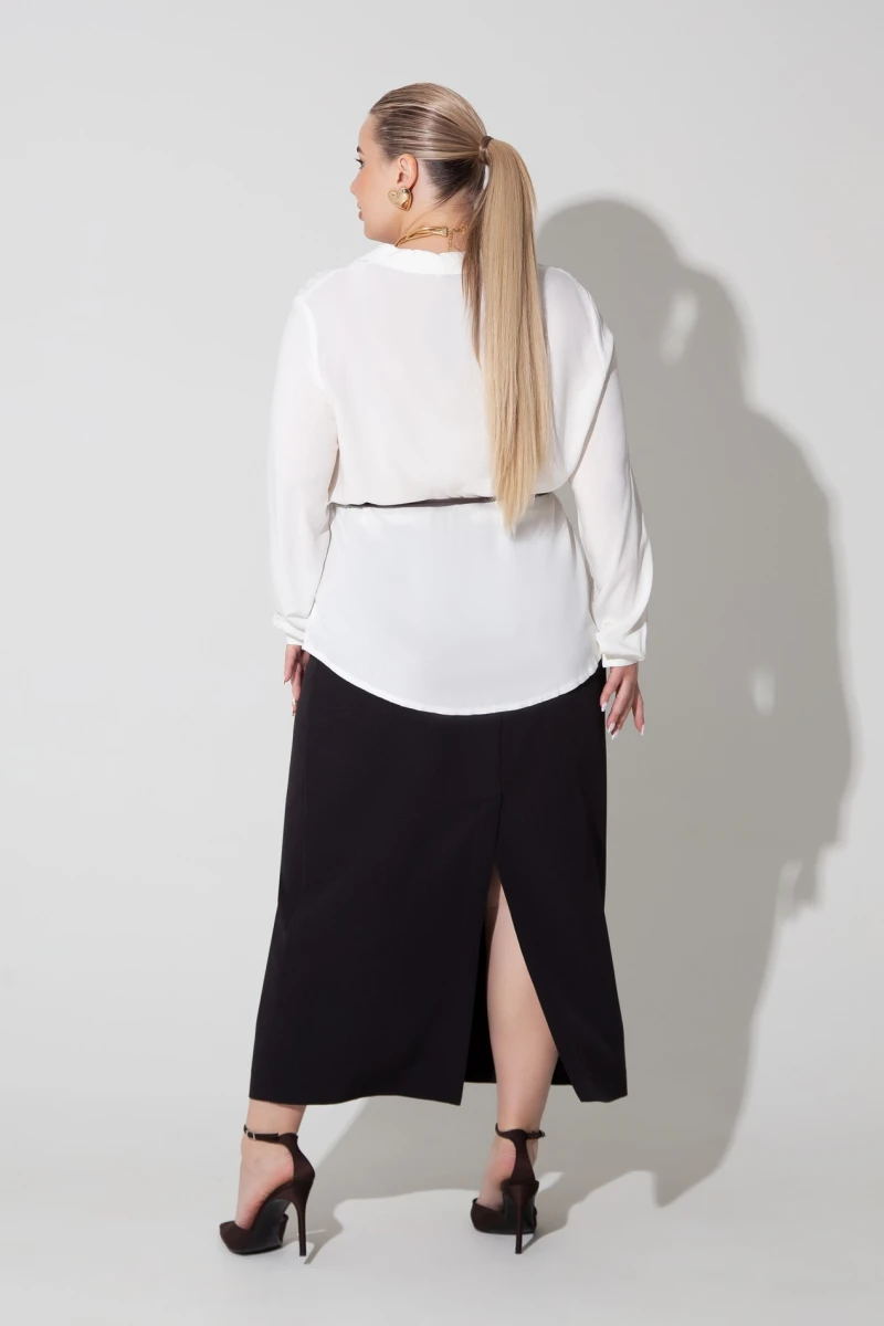 Сорочка зі штапелю plus size
