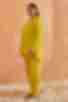 Брюки палацо віскоза жатка жовті великий розмір
