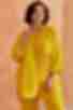 Блуза віскоза жатка якраво-жовта великий розмір