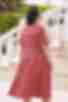 Платье с юбкой трапеция миди софт мелкоцвет на красном большой размер