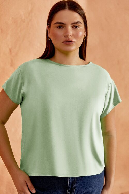 T-shirt staple sage plus size