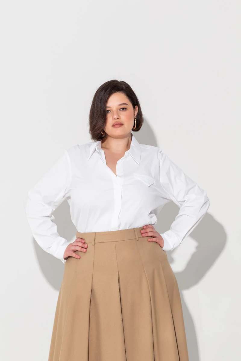 Молочна сорочка plus size