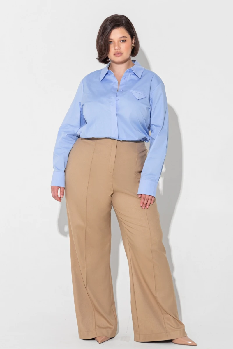 Blue shirt plus size