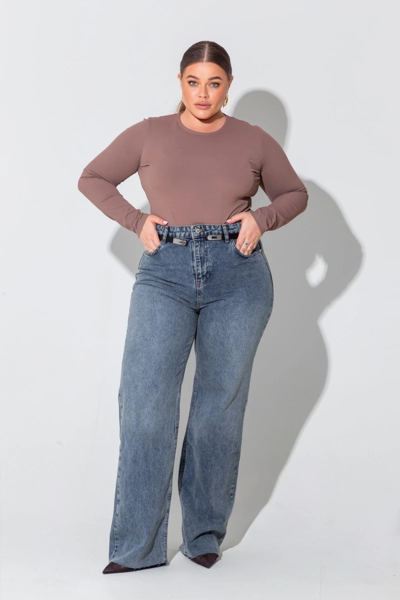 Moko knit bodysuit plus size #2