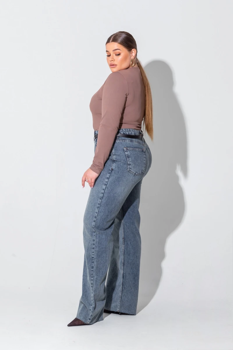 Moko knit bodysuit plus size