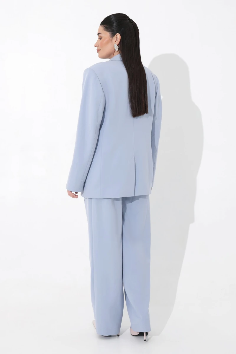 Blue oversized jacket plus size