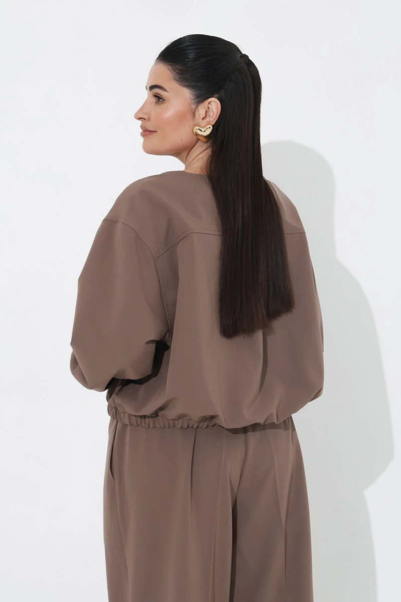 Mocha suit plus size