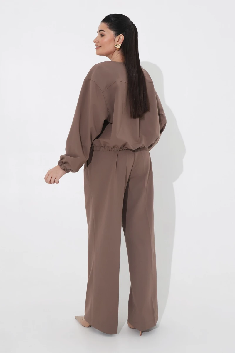 Mocha suit plus size