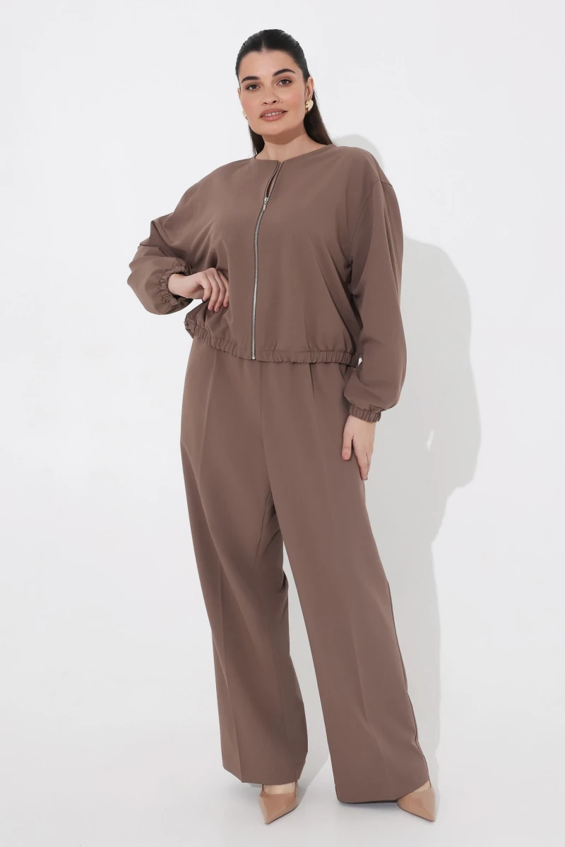 Mocha suit plus size
