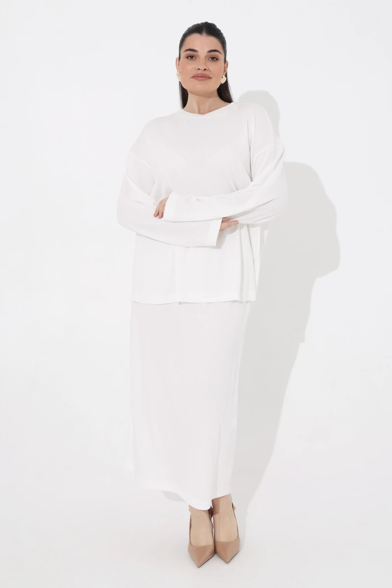 Костюм plus size білий