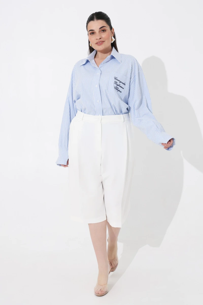 Shorts - bermuda milky plus size