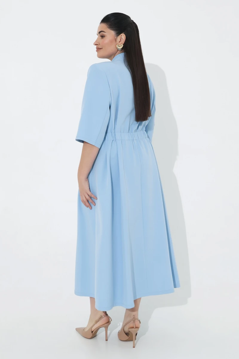 Midaxi dress blue plus size