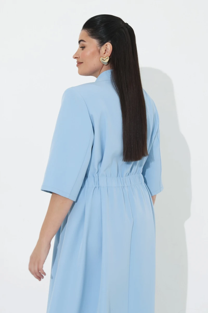 Midaxi dress blue plus size