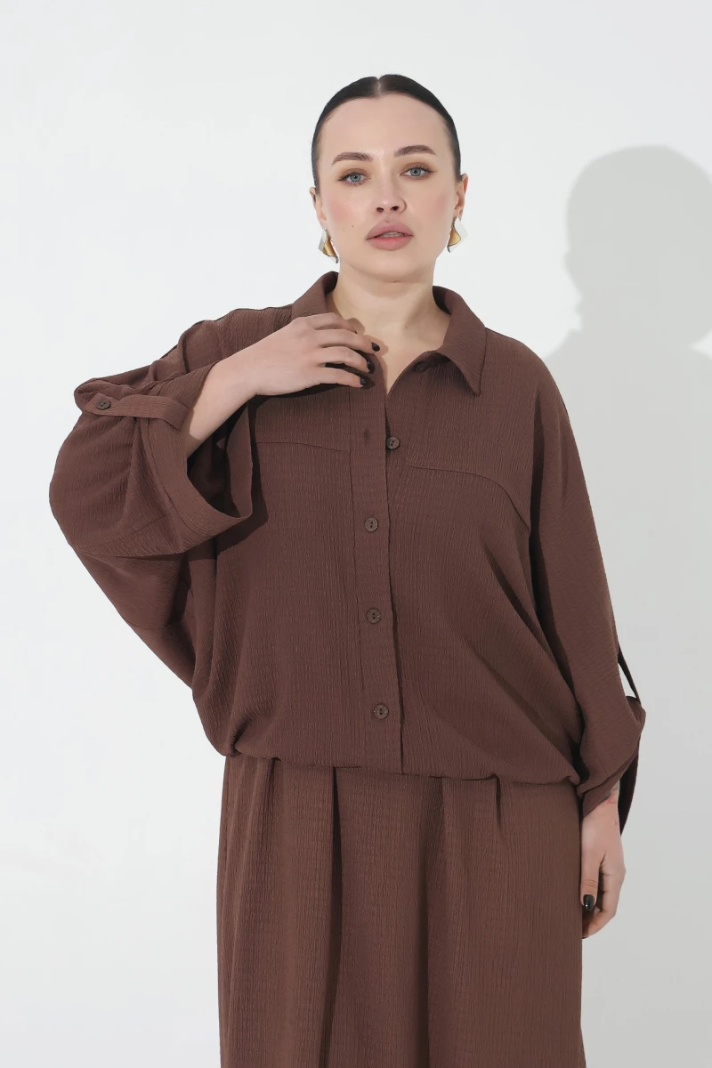 Chocolate shirt plus size