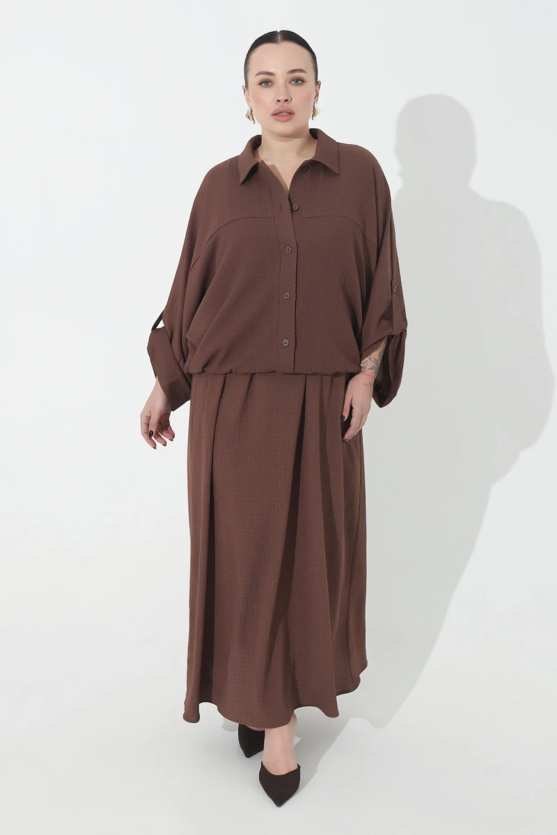 Chocolate shirt plus size