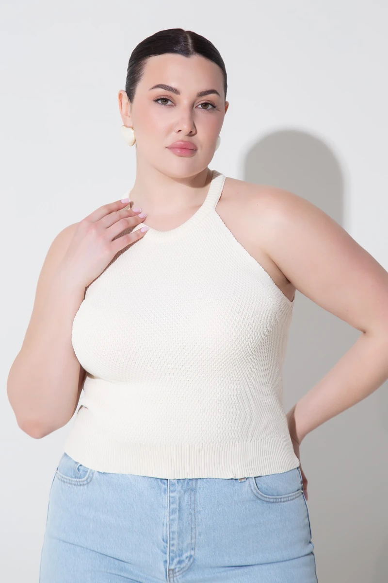 Blue palazzo jeans plus size