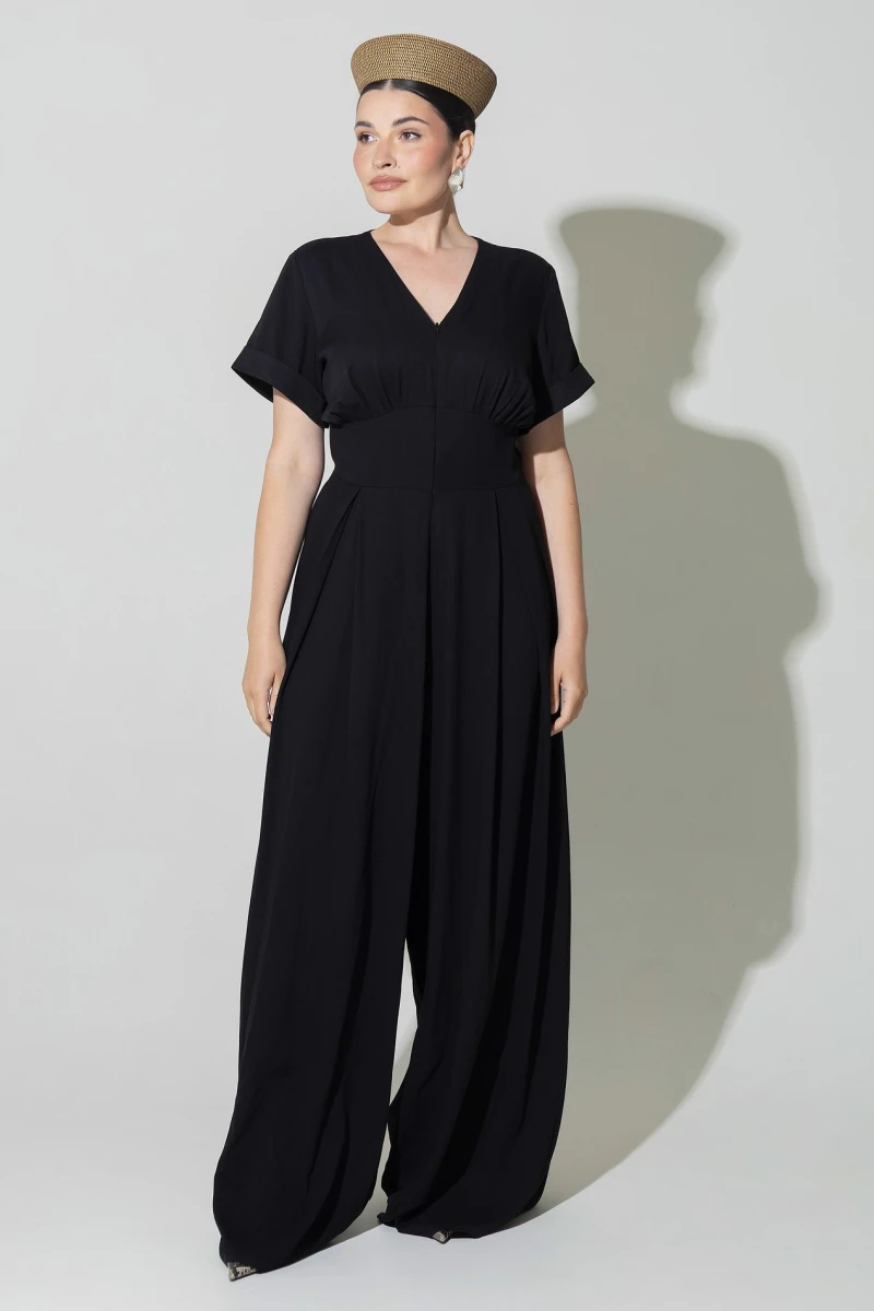Jumpsuit black plus size