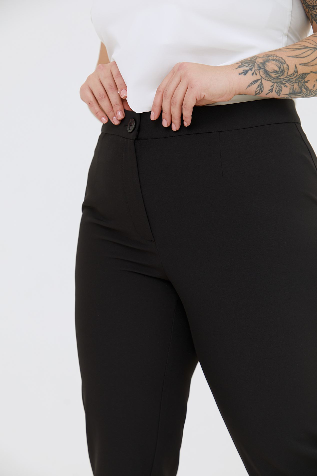 Tapered trousers - Dark grey - Ladies | H&M IN